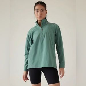 Athleta Advantage Poplin Top - in Deep Ocean Teal (Size Small)